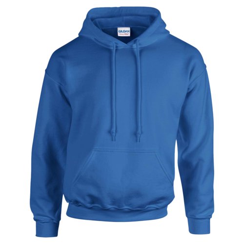 Sudadera con capucha azul real de mezcla de algodn con capucha y bolsillo canguro.