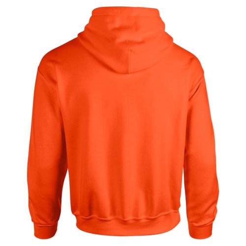 Sudadera con capucha naranja en mezcla de algodn con capucha y bolsillo canguro.