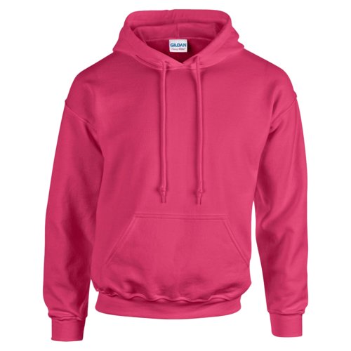 Sudadera con capucha rosa de mezcla de algodn con capucha y bolsillo tipo canguro.