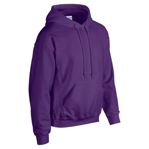Sudadera con capucha violeta para hombre de mezcla de algodn con bolsillo tipo canguro y capucha con cordn.