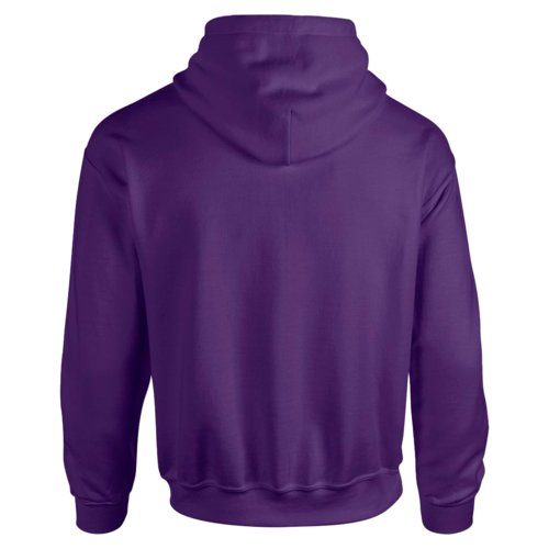 Sudadera con capucha violeta de mezcla de algodn con capucha y bolsillo canguro.