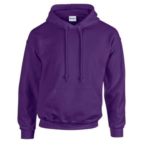 Sudadera con capucha violeta para hombre en mezcla de algodn con cordn y bolsillo tipo canguro.