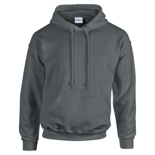 Sudadera con capucha de mezcla de algodn antracita con bolsillo tipo canguro.
