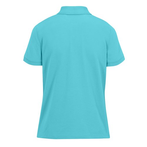 Polo de algodn turquesa para mujer.