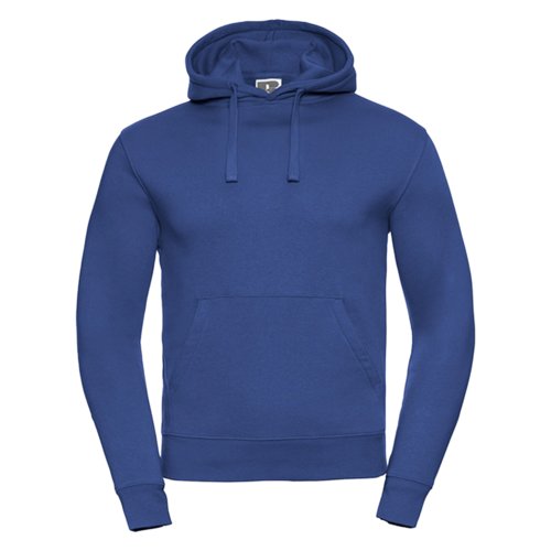 Sudadera con capucha azul de algodn y polister para hombre con capucha y bolsillo tipo canguro.