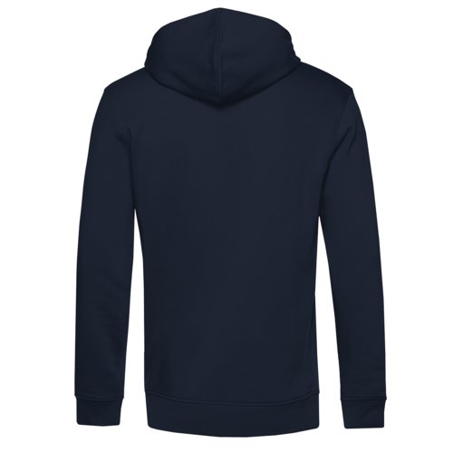 Sudadera con capucha azul marino en mezcla de algodn con capucha y bolsillo tipo canguro.