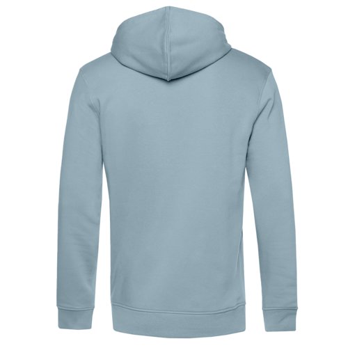 Sudadera con capucha azul claro de mezcla de algodn.