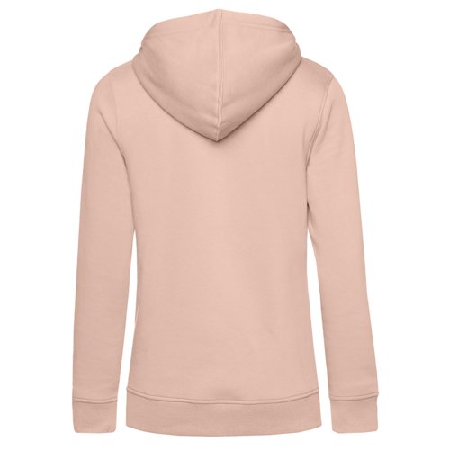 Sudadera con capucha rosa claro de mezcla de algodn.