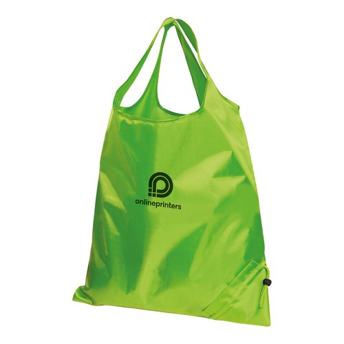 Bolsa convertible verde manzana con cordn.