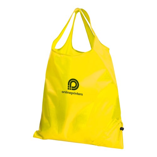Bolsa convertible amarilla con cordn.