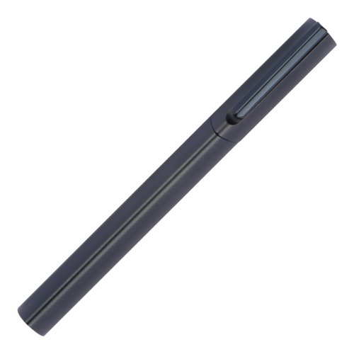 Juego de escritura negro con bolgrafo y estuche.