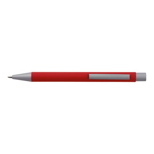 Set de escritura rojo con bolgrafo y estuche.
