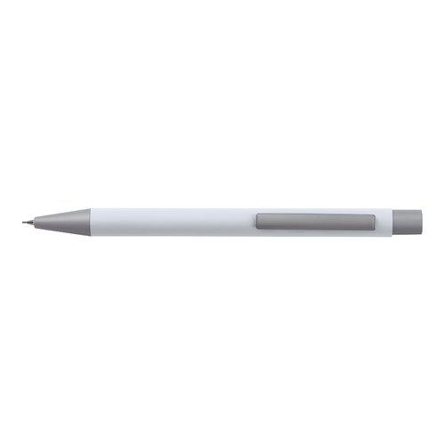 Set de escritura blanco con bolgrafo y estuche.
