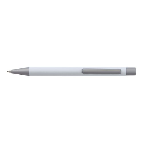 Set de escritura blanco con bolgrafo y estuche.