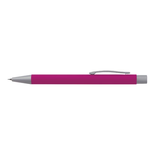 Set de escritura rosa que incluye un bolgrafo y un lpiz.