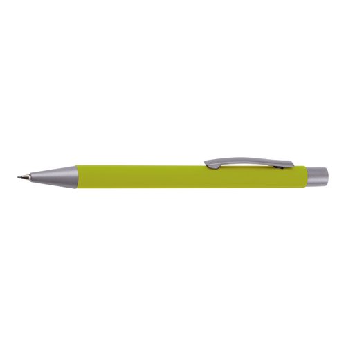Juego de escritura verde manzana con bolgrafo y lpiz.
