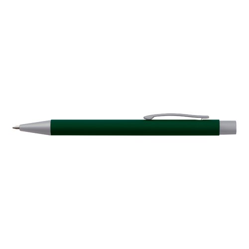 Set de escritura verde oscuro con bolgrafo y embalaje de regalo opcional.