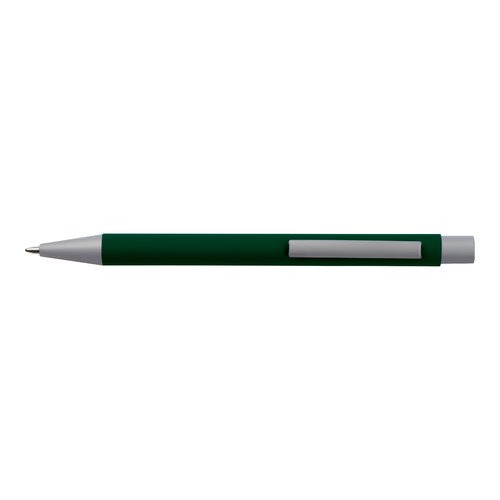 Juego de escritura verde oscuro con bolgrafo y accesorios.