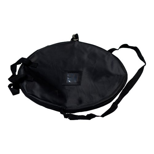 Banner de playa negro con funcin pop-out y bolsa de transporte.