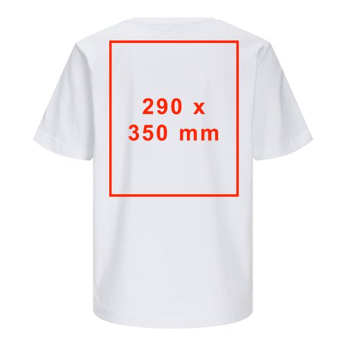 Camiseta blanca de mujer en material premium con mangas cortas.