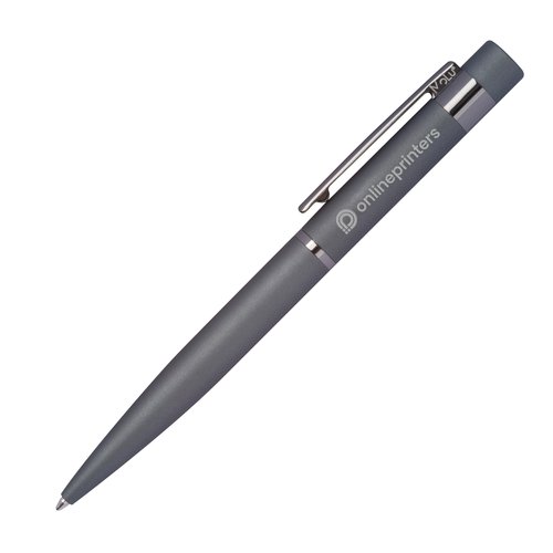 Set de escritura de metal antracita con bolgrafo y estuche.