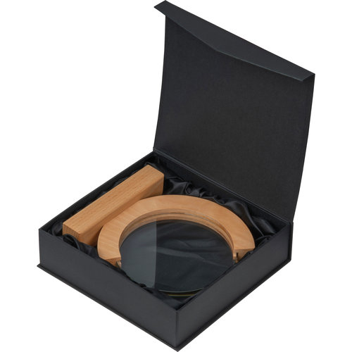 Trofeo beige con base de bamb.