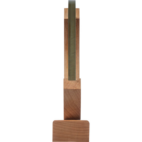 Trofeo beige con base de bamb.