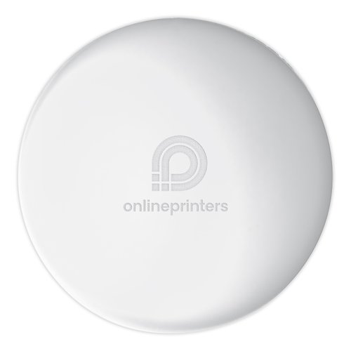 Pelota antiestrs blanca de espuma para apretar.