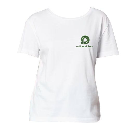 Camiseta blanca de algod�n para mujer.