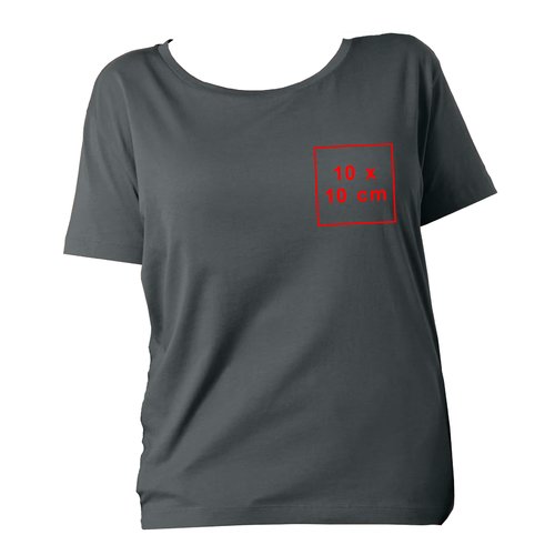 Camiseta de algod�n para mujer con mangas cortas.
