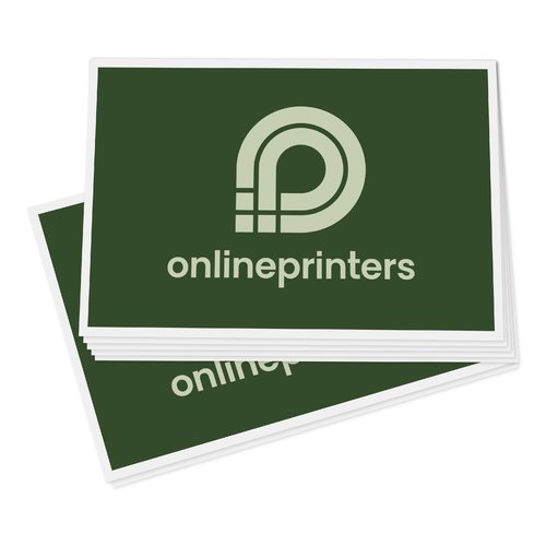Adhesivos rectangulares en forma personalizada.