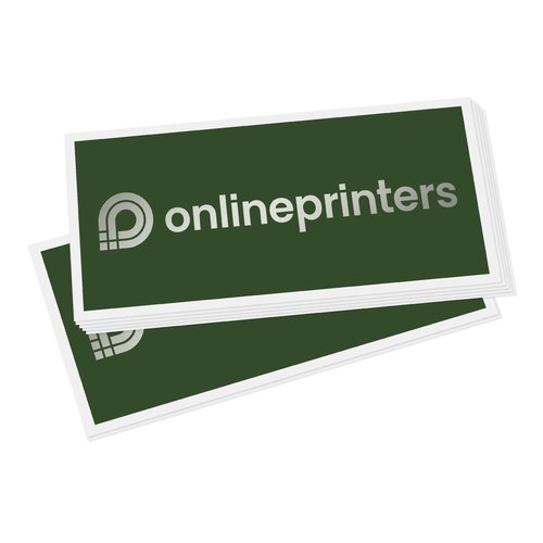 Adhesivos cuadrados de papel con forma personalizada.