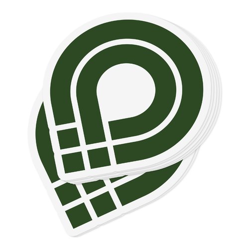Adhesivo de papel con corte contorneado personalizado.