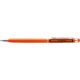 Bolgrafo naranja con lpiz tctil y clip.
