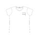 Camiseta de algodn con mangas cortas y cuello redondo.