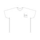 Camiseta blanca de algodn con cuello redondo.
