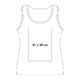 Camiseta de tirantes blanca de algodn con cuello redondo.