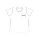 Camiseta de algodn para mujer con cuello redondo y manga corta.