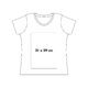 Camiseta de algodn para mujer con manga corta.