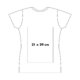 Camiseta de algodn con mangas cortas y cuello redondo.