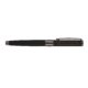 Pluma estilogrfica negra de metal con clip.
