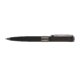 Bolgrafo giratorio negro de metal con clip.
