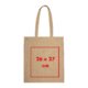 Bolsa de algodn reciclado con asas de transporte.