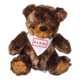Oso de peluche marrn con bufanda.