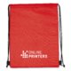 Bolsa de deporte/nevera 2 en 1 roja de tela con cordn.