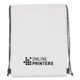 Bolsa de deporte/nevera blanca de polister con cordn.