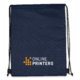 Bolsa nevera/deportiva azul oscuro con cordn.