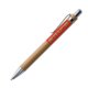 Juego de escritura color madera con bolgrafo y estuche.