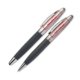 Set de escritura de metal con bolgrafo y estuche.