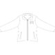Chaqueta de forro polar con cremallera completa y bolsillos.